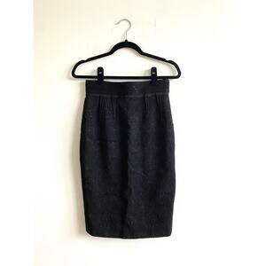 Dolce & Gabbana Black Lace Pencil Skirt